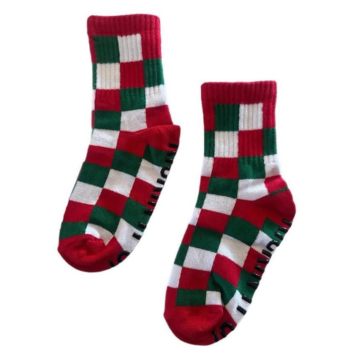 Red & Green Checkered Kids Socks - Ledger Nash Co