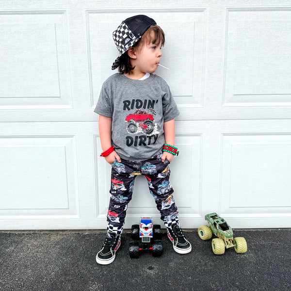 Ridin Dirty Kids Monster Truck Tee - Model 2 - Ledger Nash Co