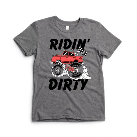 Ridin Dirty Kids Monster Truck Tee - Ledger Nash Co