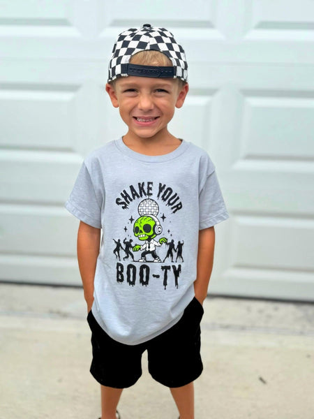 Shake Your (Booty) Boo-ty Kids Halloween Tee - Model 2 - Ledger Nash Co