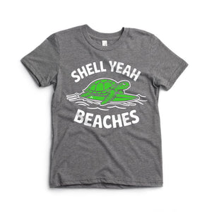 Shell Yeah Beaches Kids Tee - Turtle T-Shirt – Ledger Nash
