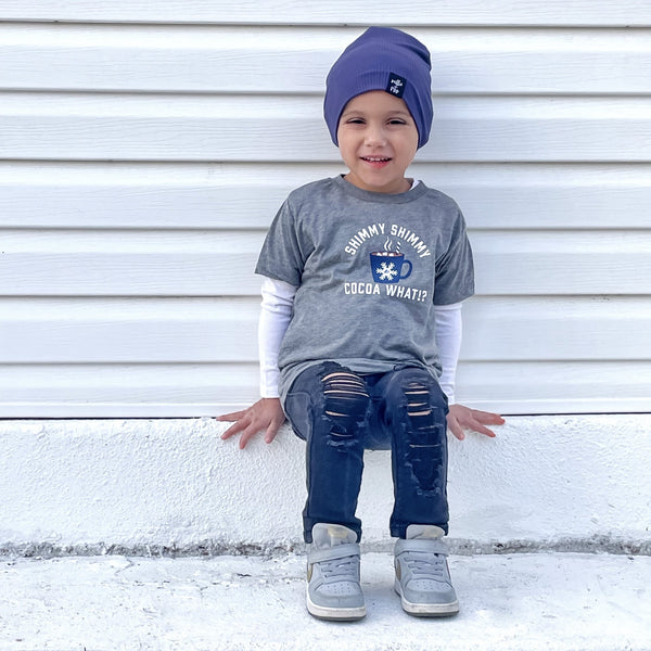 Shimmy Shimmy Cocoa What Kids Holiday Tee- Model 1 