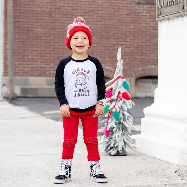 Single and Ready to Jingle Kids Crewneck - Model 1 - Ledger Nash Co