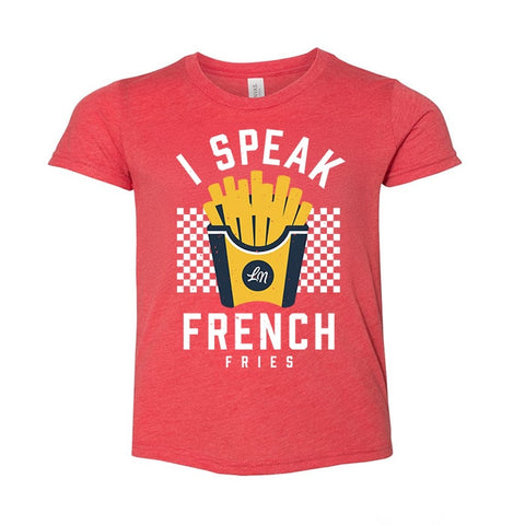 I Speak French Fries Kids Food T Shirt - Ledger Nash Co