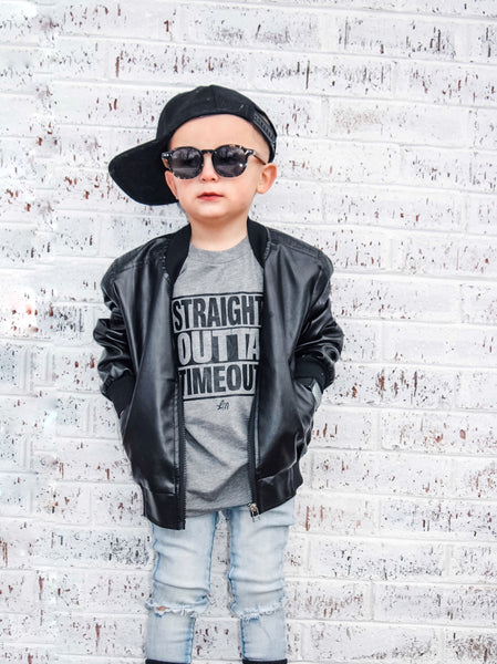 Straight Outta Timeout Kids Tee - Model 1 - Ledger Nash Co