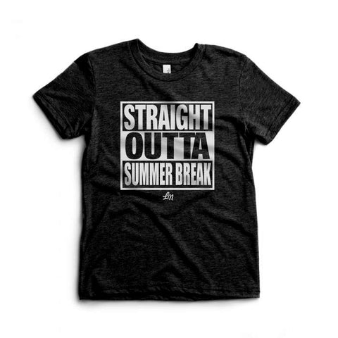 Straight Outta Summer Break Tee for Kids - Ledger Nash Co