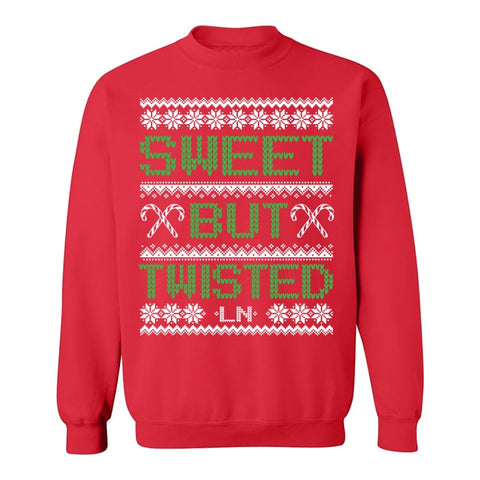 Sweet But Twisted Kids Candy Cane sweatshirt - Ledger Nash Co