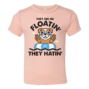 They See Me Floatin' They Hatin' Kids Tee - Ledger Nash Co