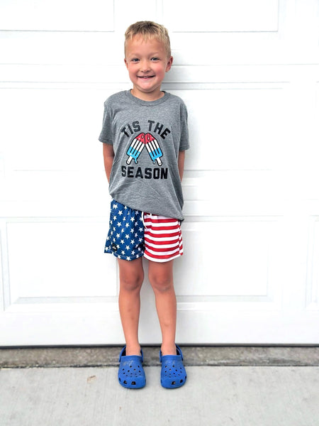 Tis the Season Kids Bomb Pop Tee - Model 1 - Ledger Nash Co
