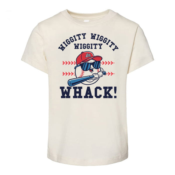 Wiggity Wiggity Wiggity Whack Kids Baseball Tee - Ledger Nash Co