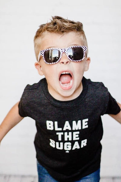 Blame The Sugar Graphic Tee - Black Model - Ledger Nash Co
