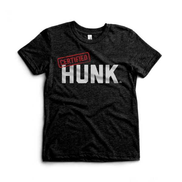 Certified Hunk Graphic Tee - Charcoal Black Triblend - Ledger Nash Co