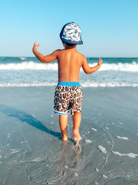 Cheetah Toddler Swim Shorts - Model 1 - Ledger Nash Co