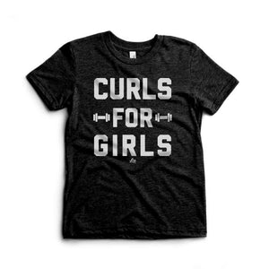 Curls For Girls Graphic Tee - Black