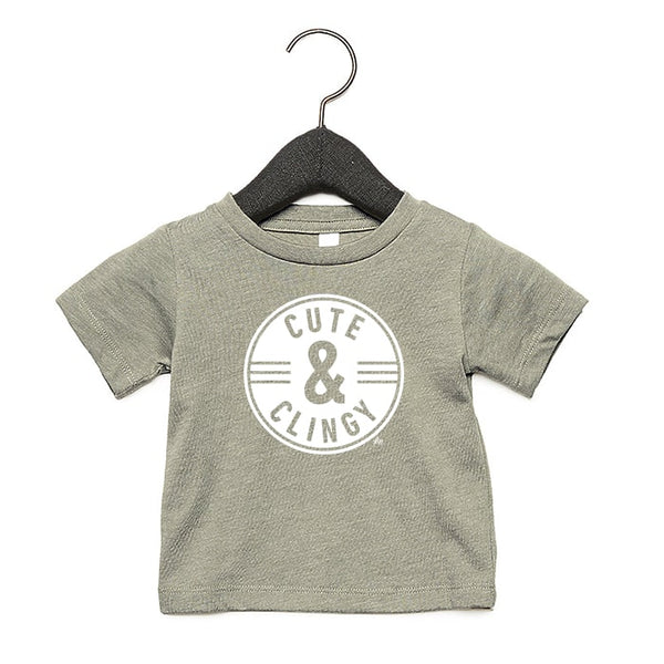 Cute & Clingy Graphic Tee - Heather Stone - Wholesale