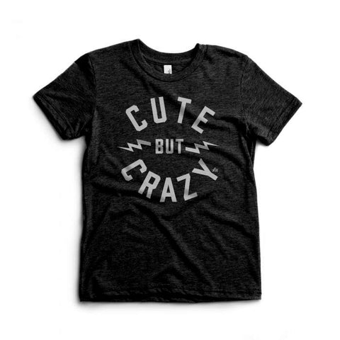 Cute But Crazy Graphic Tee - Black