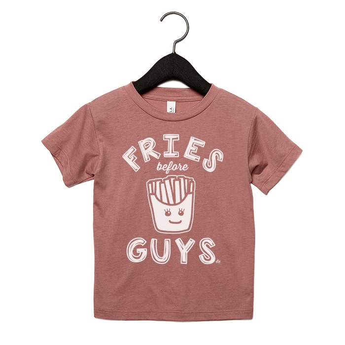 Fries Before Guys Tee for Kids - Ledger Nash Co