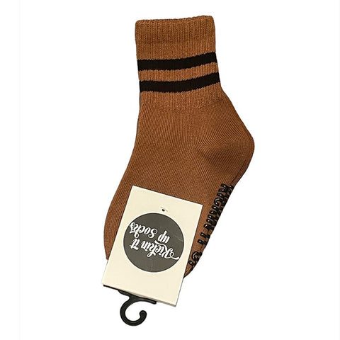 Kids Brown Socks with Black Stripes - Ledger Nash Co