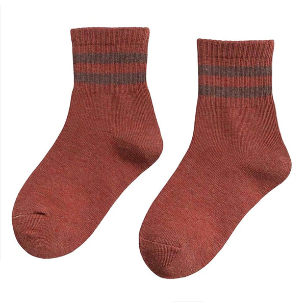 Kids Burnt Red Socks - Ledger Nash Co