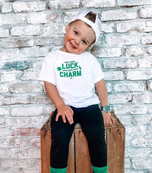 Who Needs Luck When You Have Charm Kids Tee - Model 2