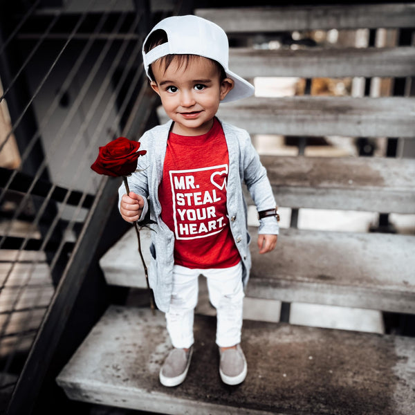 Mr. Steal Your Heart Tee Model Red - Ledger Nash Co.