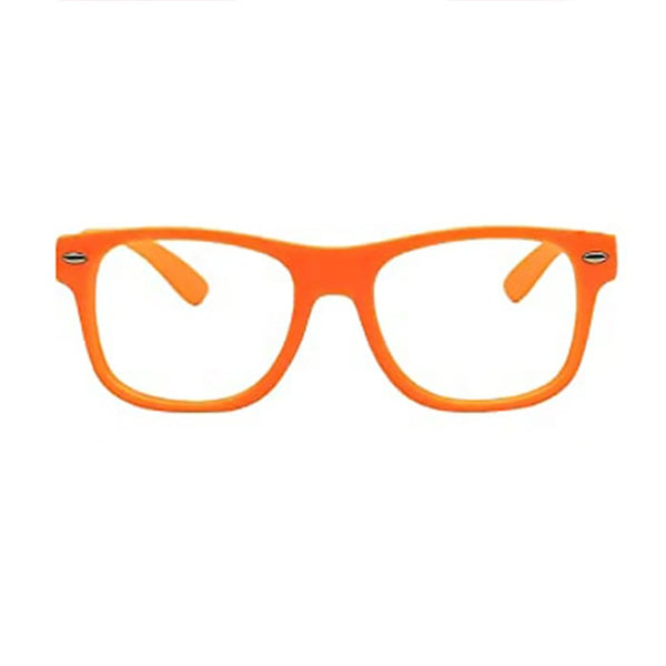 Kids Glasses No Lenses - Neon Orange - Ledger Nash Co