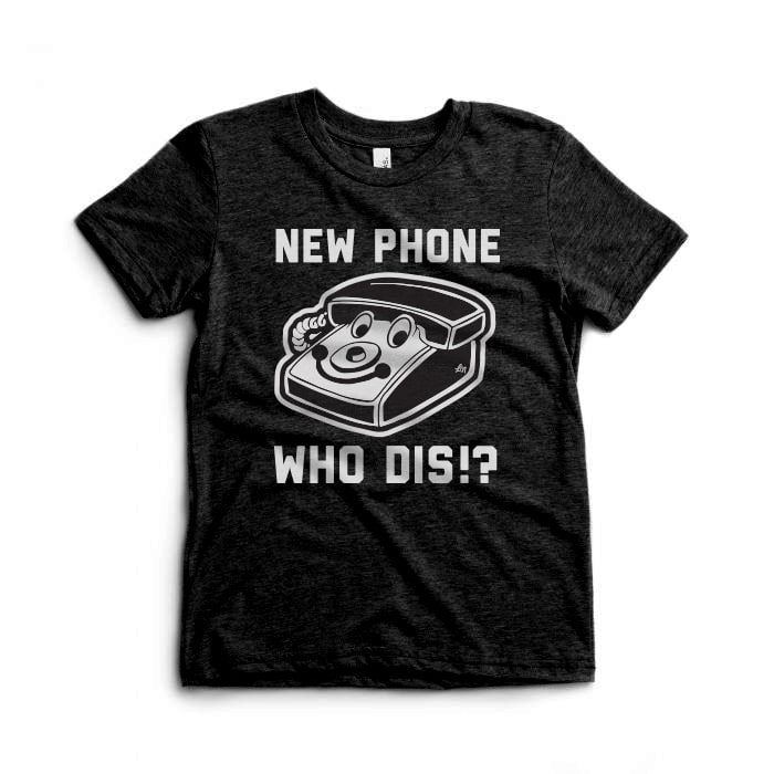 New Phone Who Dis? Graphic Tee - Black
