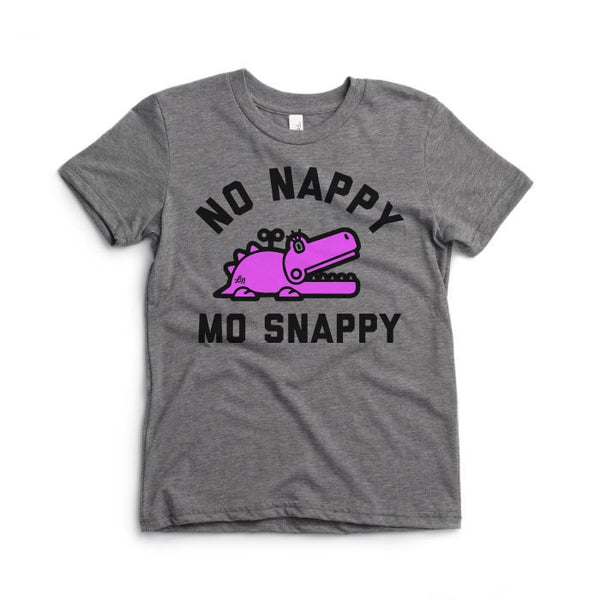 No Nappy Mo Snappy Tee - Pink Croc - Ledger Nash Co. 