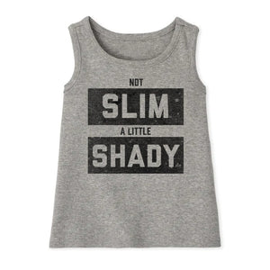 Not Slim A Little Shady Tank - Heather Grey - Ledger Nash Co. 