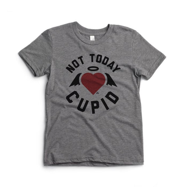 Not Today Cupid Graphic Tee - Grey