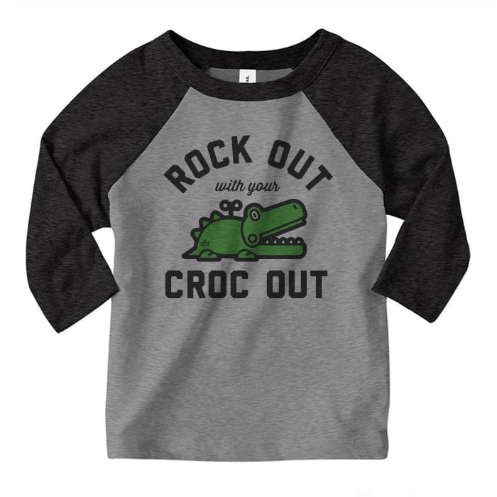 Rock Out With My Croc Out Raglan Tee - Ledger Nash Co. 