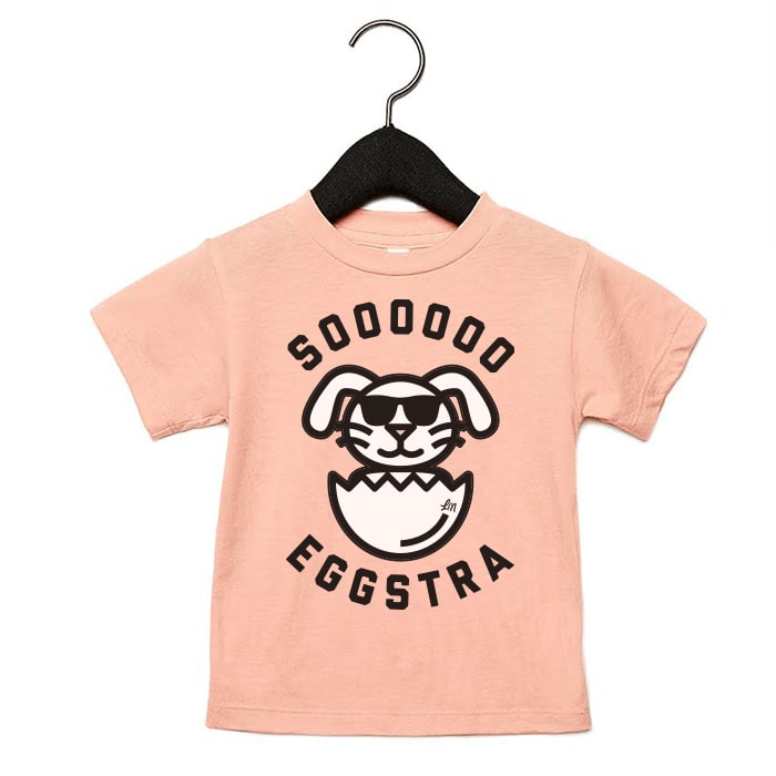 So Eggstra Tee for Kids - Peach - Ledger Nash Co. 