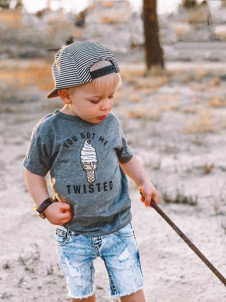 You Got me Twisted Graphic Tee for Kids - Model 2 - Ledger Nash Co